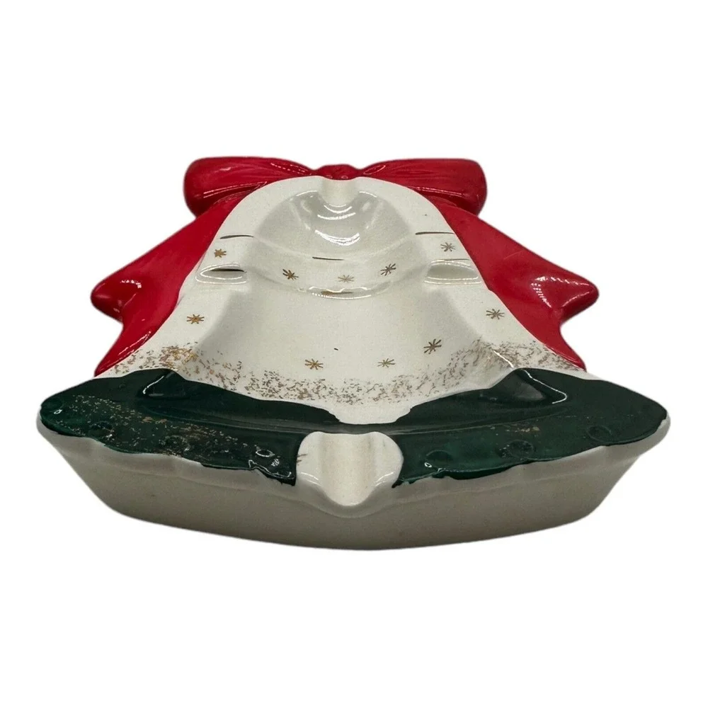 VTG 1950's‎ Christmas Bell Ashtray Trinket Dish Japan 5.5